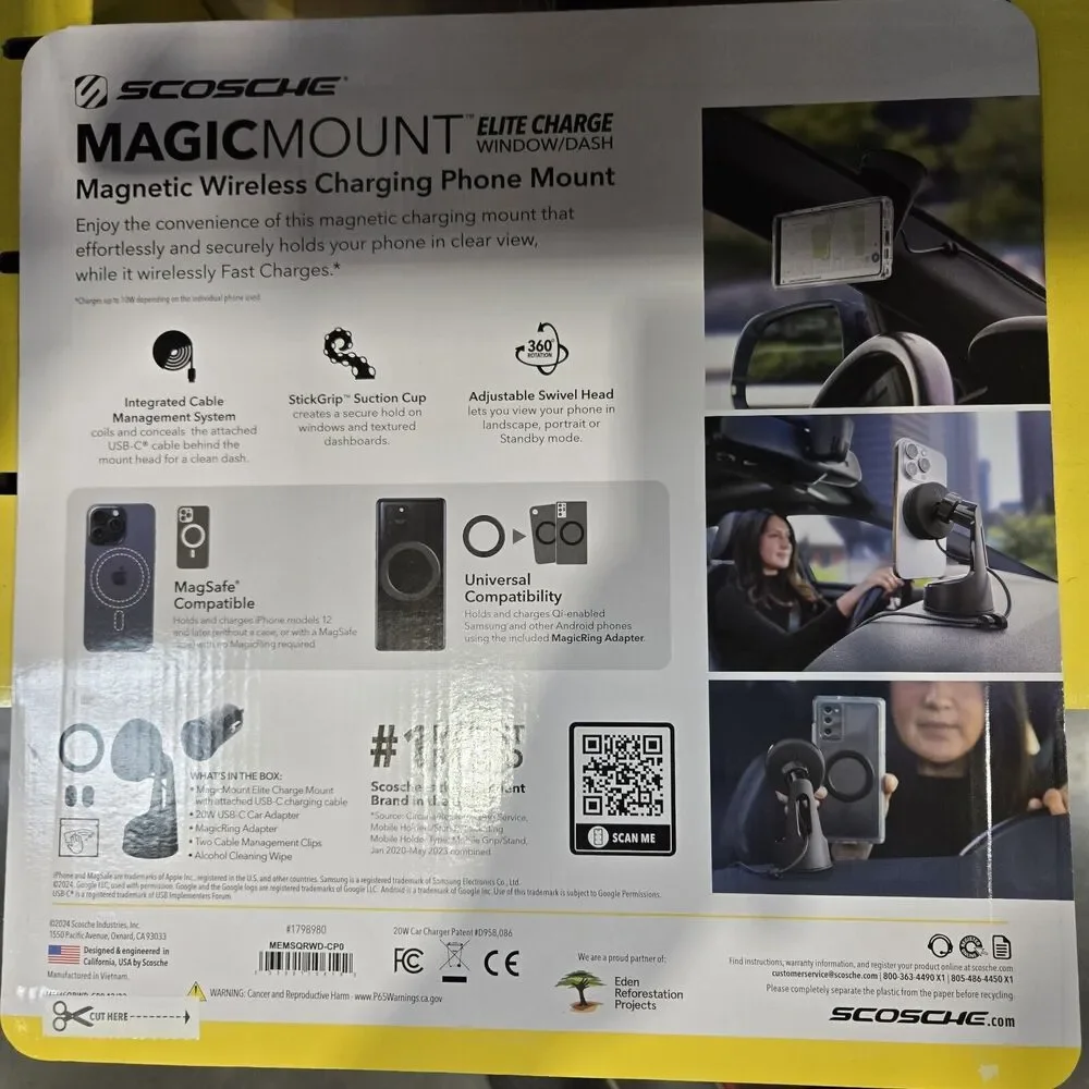 Scosche Charging MagicMount Universal 2-in-1